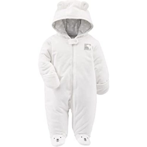 Simple Joys by Carter's Baby Girls' Fleece Footed Jumpsuit Pram