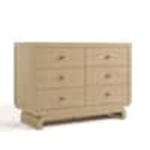 Storkcraft Santorini Driftwood 6 Drawer 47.8 in. Wide Dresser 03766-407