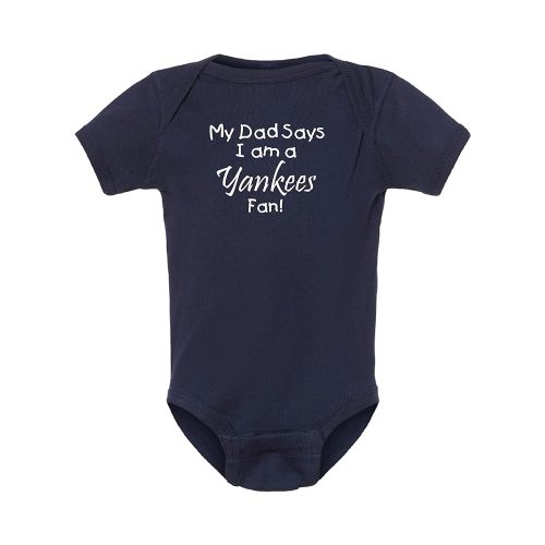 Cute My Dad Says I am a Baseball Fan Baby Bodysuit