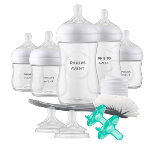 Philips AVENT Natural Baby Bottle with Natural Response Nipple, Newborn Baby Gift Set, SCD838/02