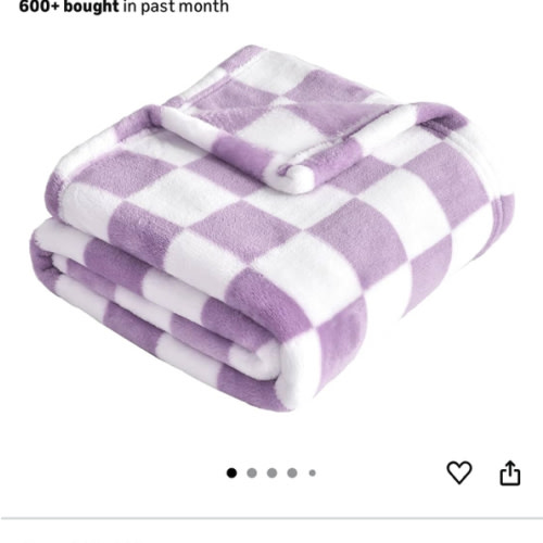 Amazon.com: Yurhap Checkered Baby Blanket Fleece Baby Blankets for Girls, Ultra Soft Cozy Fluffy Infant Toddler Newborn Receiving Blankets for Crib Stroller, 30''x40'', Purple : Baby