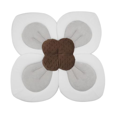 PandaEar Baby Bath Pad for Infant Newborn | Soft Flower Petals for Sink Bathtub Essentials Shower Gift (Pink)