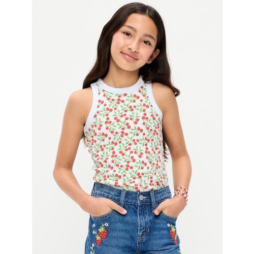 Fitted Ribbed Tank Top for Girls