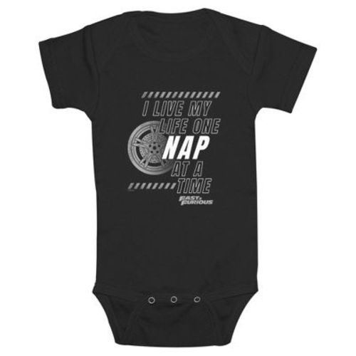 Infant's Fast & Furious Nap Time Bodysuit - Black - 24 Months