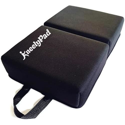 KneelyPad by Kneely | Kneeling Pad for Gardening, Exercise, Cleaning, & Mechanic Work | Extra Thick Memory Foam Knee Cushion for Gardening with Washable Cover | Foldable Gardening Knee Pad with Handle