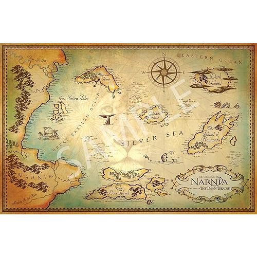 Best Print Store - The Chronicles of Narnia, The Voyage of The Dawn Treader, Map Poster (11x17 inches)