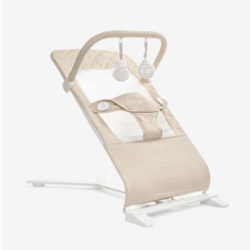 Baby Delight Alpine Deluxe Portable Bouncer, Infant, 0-6 Months, 100% GOTS Certified Cotton Fabrics, Organic Oat