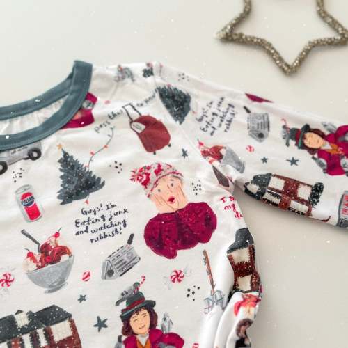 EATING JUNK • kids bamboo pjs (two-piece) - size 3T