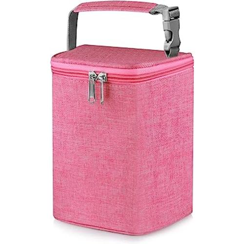 Accmor Breastmilk Cooler Bag, Baby Bottle Cooler Bags, Insulated Bottle Cooler Tote Bags On The Go, Fits 4 Large 8oz Bottles, for Nursing Mom Daycare Travel
