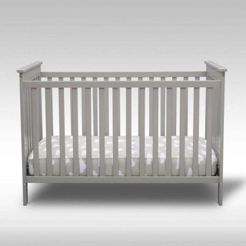 Delta Children Adley 3-in-1 Convertible Crib, Color: Gray