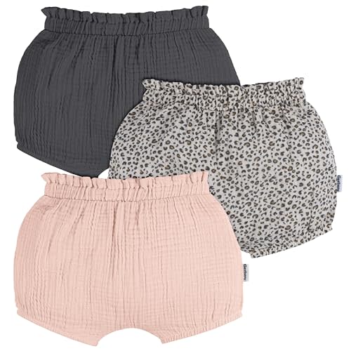 Gerber Baby Girls' 3-Pack Bubble Shorts