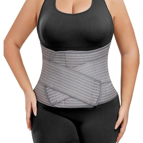 Abdominal Binder Post Surgery - Postpartum Belly Band Wrap | Post C Section Belly Binder Recovery Belt | Stomach Compression Hernia Belt For Men or Women After Pregnancy, Hysterectomy