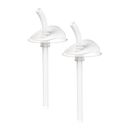 Boon Swig Cup Replacement Silicone Straws - Spill Proof Straws for Toddlers - Easy to Clean - 6 Months and Up - 2 Count