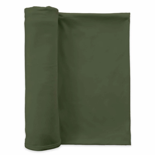 Solid Olive Green Bamboo Knit Swaddle Blanket