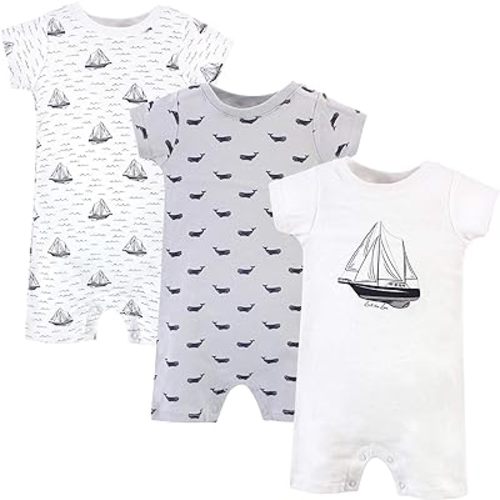 Hudson Baby Unisex Cotton Rompers