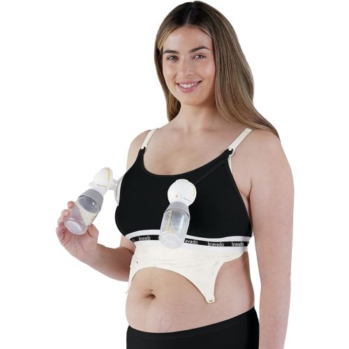 Bravado Designs Pumping Bra Hands Free | Clip and Pump | Pumping Accessory | S-XL