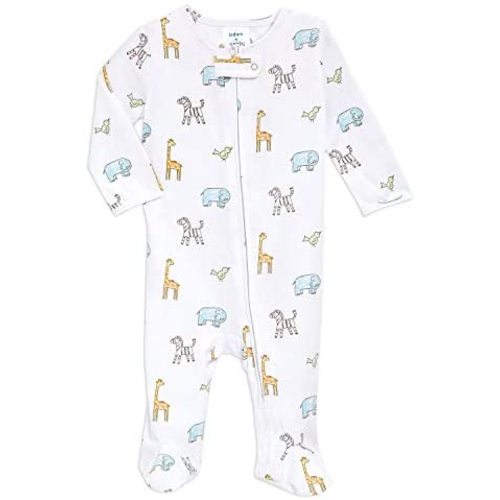 aden + anais Comfort Knit Footie One Piece – Onesie Footie Pajamas for Babies