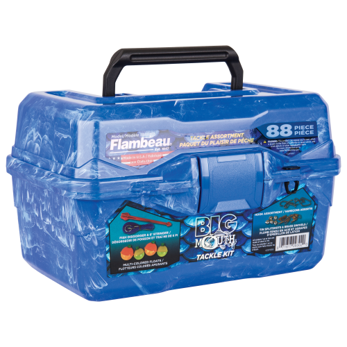 Flambeau Big Mouth Tackle Box Kit - Pearl Blue Swirl