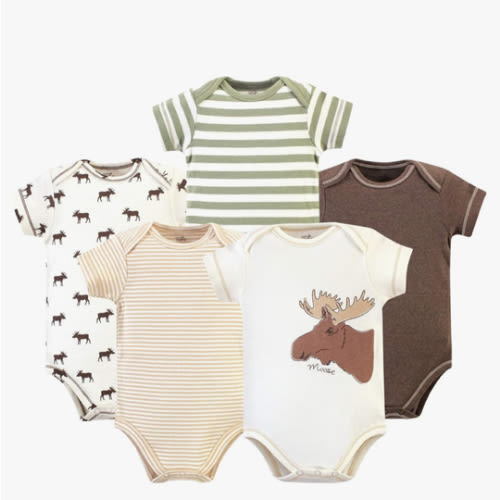 Touched by Nature Unisex Baby Organic Cotton Bodysuits