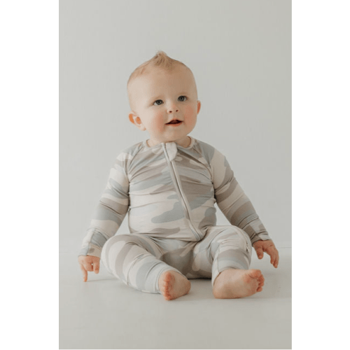 Bamboo Zip Pajamas | Camo