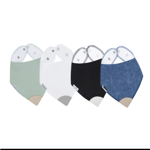 Peyton Classic BandaBib with Teether 4-Pack - Bazzle Baby