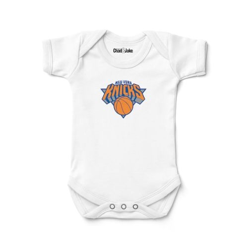 New York Knicks Chad & Jake Newborn & Infant Logo Bodysuit - White
