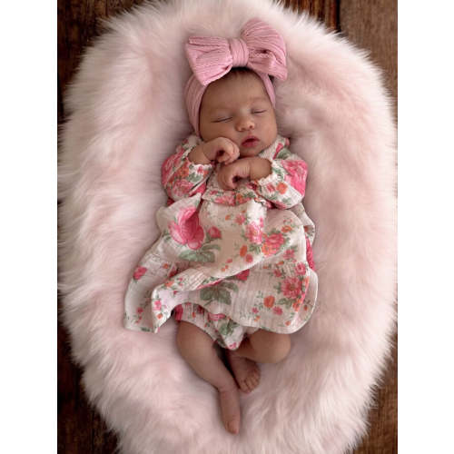 Smocked Ruffle Tiered Dress & Bloomer, Pink Roses