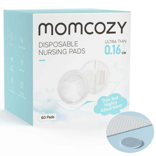 Momcozy Ultra-Thin Disposable Nursing Pads for Breastfeeding 60 Pads, Disposable Breast Pads