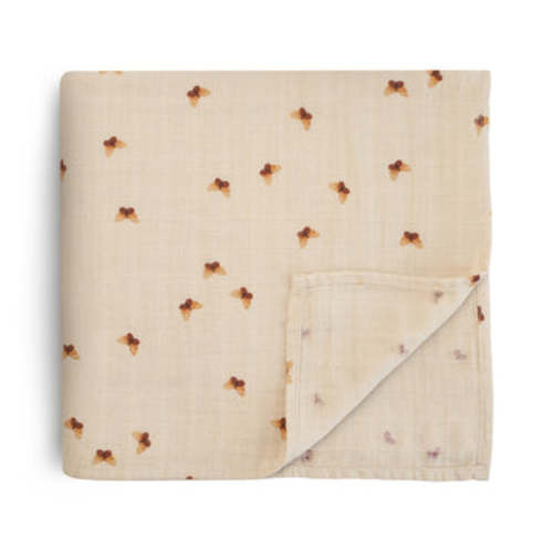 Organic Cotton Mushie Baby Muslin Swaddle Blanket