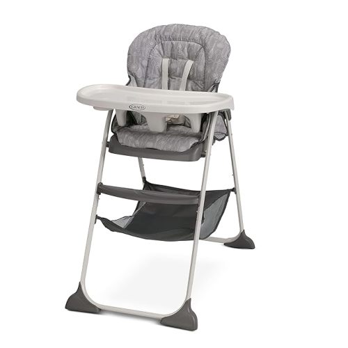 Graco Slim Snacker High Chair, Ultra Compact High Chair, Whisk - Contemporary