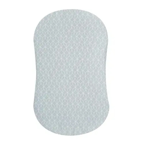 HALO - BassiNest Fitted Sheet 100% Cotton | Morning Mist - Gray