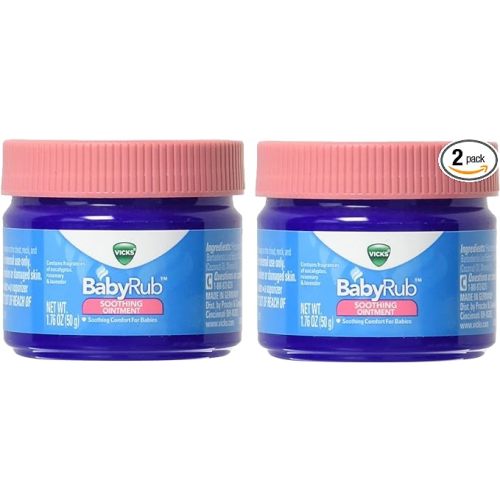 Vicks BabyRub Soothing Vapor Ointment - 1.76 oz - Pack of 2