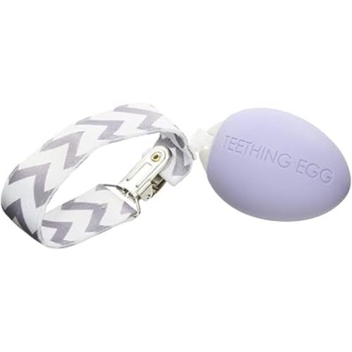 The Official Teething Egg Baby Teether Lavender - Teething Toys for Babies 0-6 Months and 6-12 Months Infant Sensory Toys - Top Baby Shower and Registry Gift