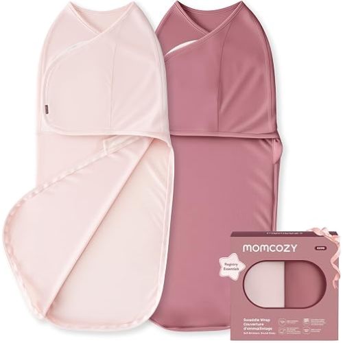 Momcozy Swaddles for Newborns, Quiet Fastener Swaddle for Infant 0-3 Months