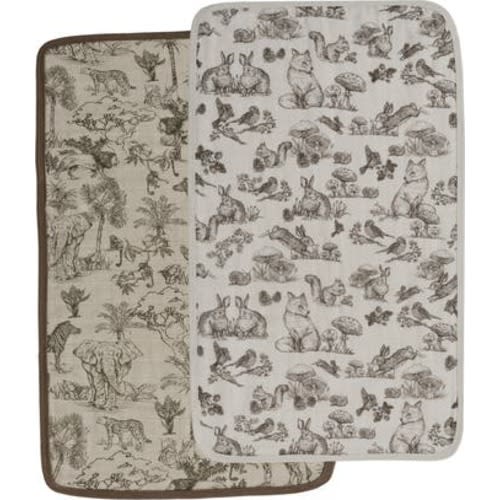 2-Pack Organic Cotton Muslin Burp Cloths