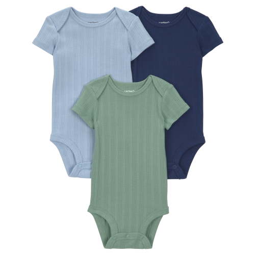 Carter's Child of Mine Baby Bodysuits, 3-Pack, Sizes Preemie-24 Months