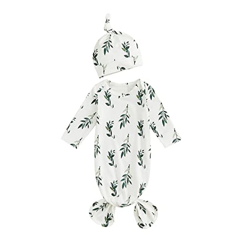 Infant Newborn Baby Girls Floral Sleep Gown Headband Sleepwear Romper Sleeping Bags Outfits