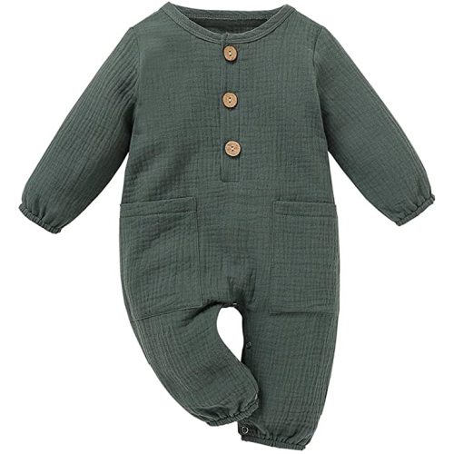 Cecobora Infant Newborn Baby Boys Girls Cotton Linen Romper Summer Jumpsuit Sleeveless Overalls Clothing Set