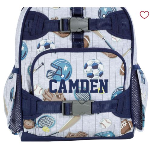 Pinstripe Sports Backpack | Pottery Barn Kids