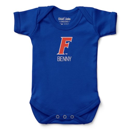 Florida Gators Chad & Jake Newborn & Infant Personalized Team Logo Bodysuit - Royal