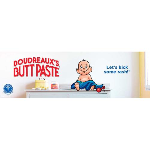 Boudreaux's Butt Paste Diaper Rash Ointment | Maximum Strength | 4 Ounce (Pack of 1) Tube | Paraben & Preservative Free