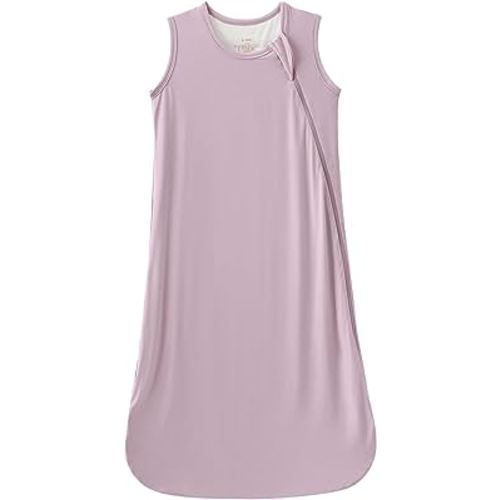 Unisex Baby Viscose from Bamboo Sleep Sack 1.0 TOG Sleeping Bag Infant Boys Girls Wearable Blankets (Dusty Purple, 6-18 M)