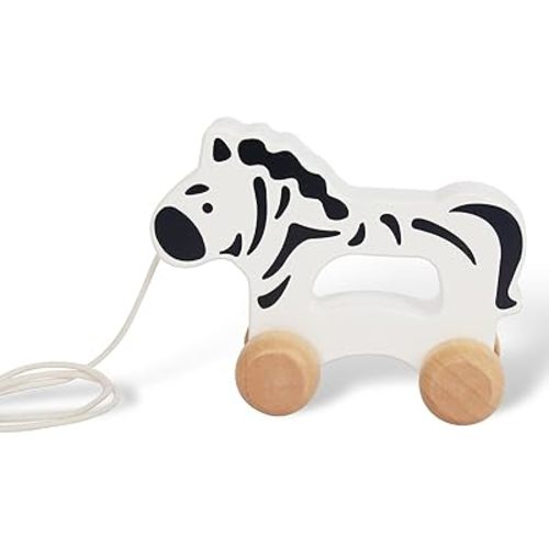 Baby Toys Car,Wooden Pull Along Toddler Toy, Developmental Toy for 1 Year Old Girl Boy Birthday Gift