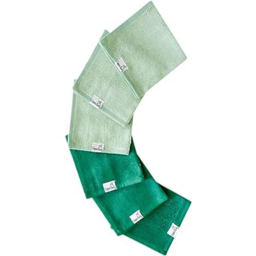 Copper Pearl 6 Ultra Soft Baby Bath Washcloths Premium Large Soft Wade 11" x 11" Towels