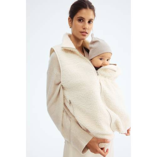MAMA BEFORE & AFTER BABYWEARING TEDDY FLEECE VEST
