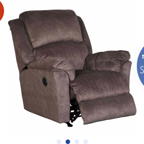 Relax in the Chocolate Power Rocker Recliner | AFW.com
