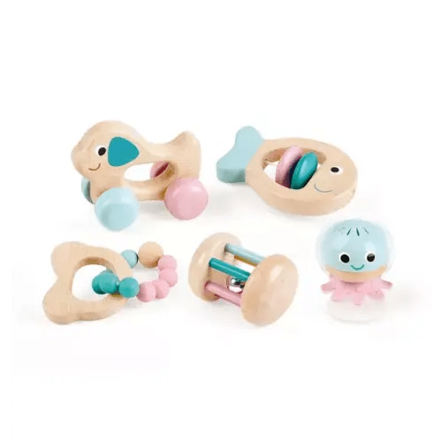 Brands We Love Wooden Multi-Stage Sensory Toys - 5pc by Janie and Jack