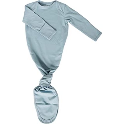 Marlowe & Co Organic Cotton Knotted Newborn Baby Gown, Soft Knotted Sleeper Gown for Baby Boy and Girl