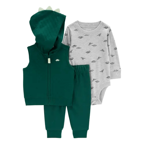 Baby 3-Piece Dinosaur Little Vest Set - Carter's | Carter's