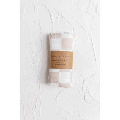 Swaddle - Checkered Cream